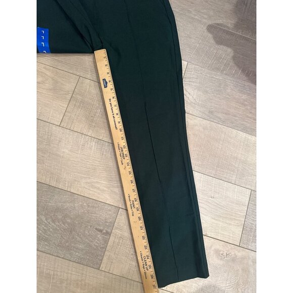 Hilary Radley Women's Stretch Slim Fit Trousers Dark Green With Pockets NEW LARG - Picture 5 of 11